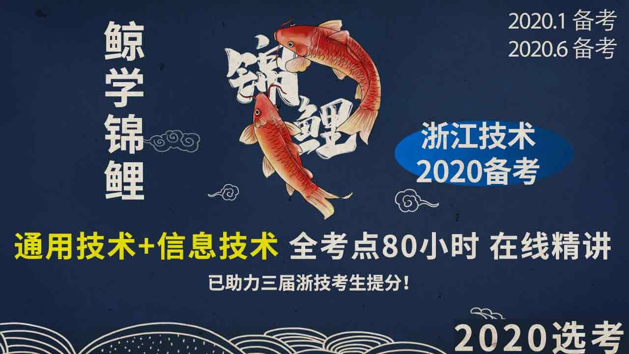 浙江技术选考-2021信技+通技-全考点80小时精讲